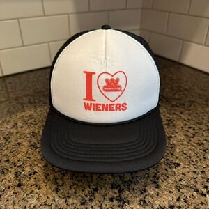 I Love Wieners‎ Wienerschnitzel Clipper Trucker Hat Adjustable Snapback